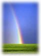 God is the light behind the rainbow